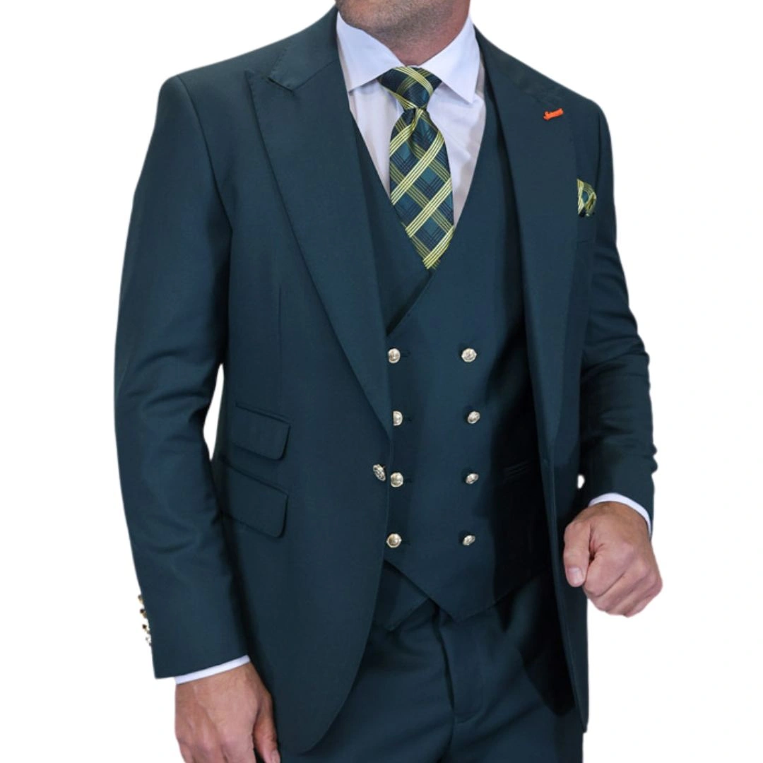 Aether Crest: El Cazador Audaz, Traje Moderno de Tres Piezas para Conquistar el Día.